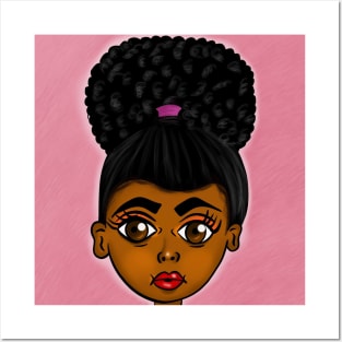 black girl magic digital art illustration Posters and Art